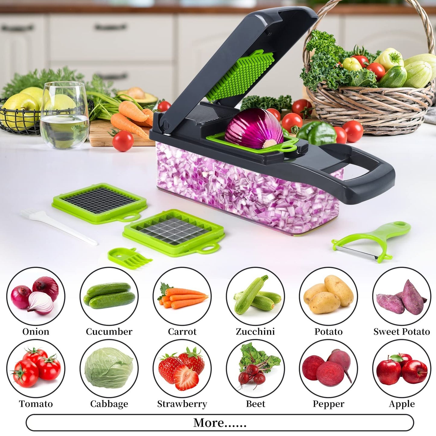 16 in 1 Vegetable Chopper & Slicer Set