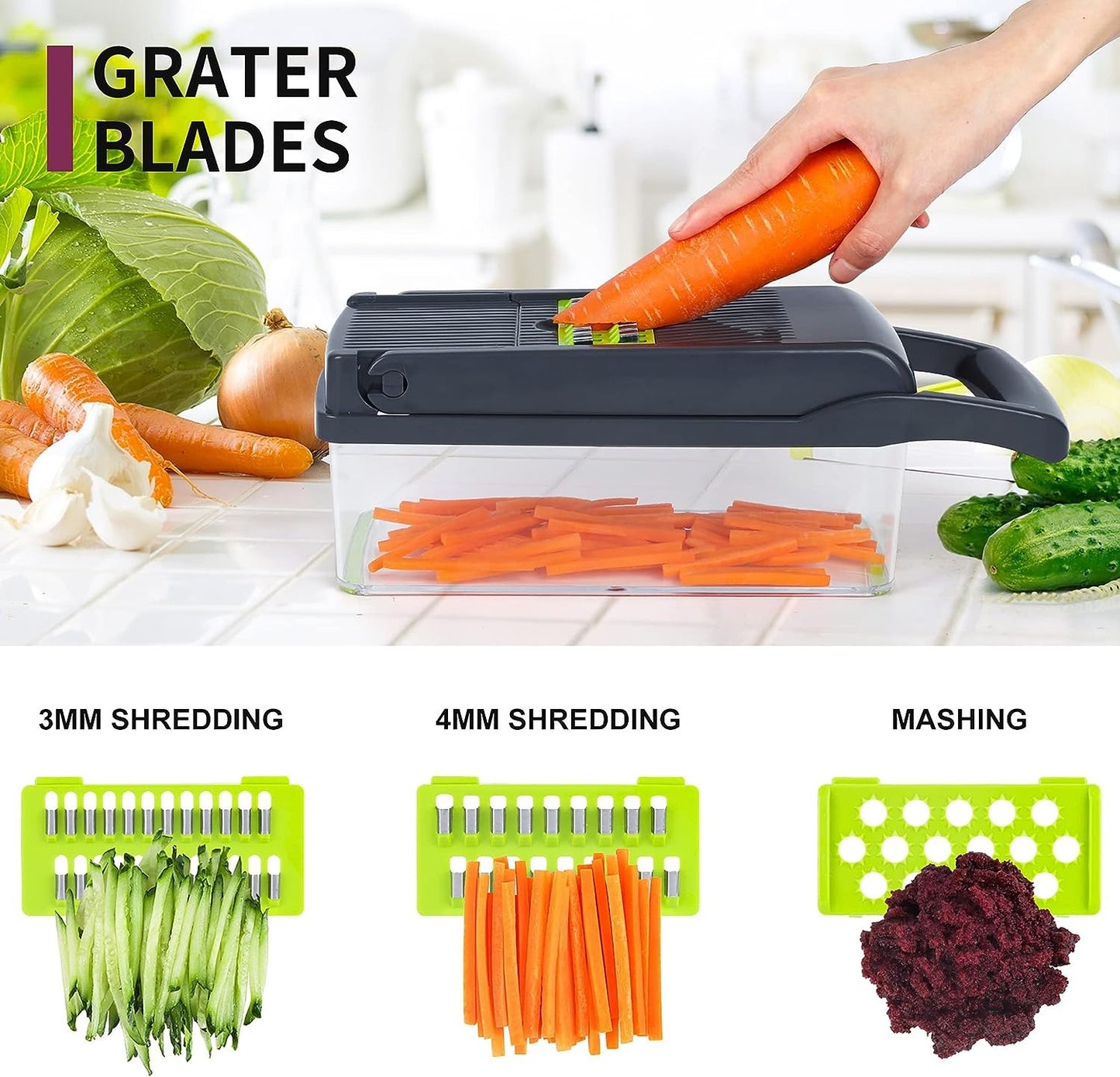 16 in 1 Vegetable Chopper & Slicer Set